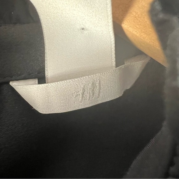 Black Ruffle Mock Neck Long Sleeve Mini Dress - Picture 11 of 15